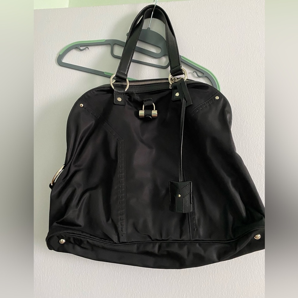 YVES SAINT LAURENT BRAND NEW TESSUTTO (NYLON) BLACK VINTAGE MUSE SACK BAG